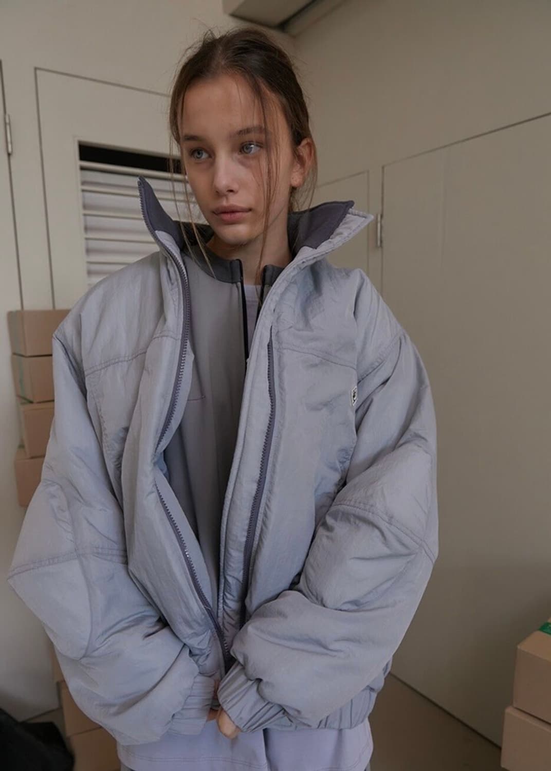 NOCONTENT 노컨텐츠 winter jumpers light gray 상품이미지3