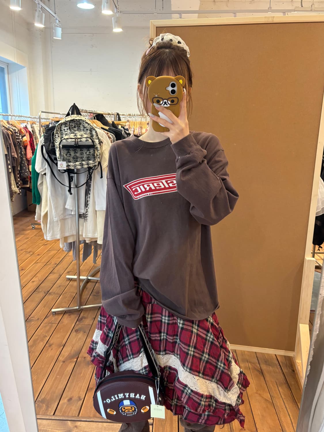 히스테릭글래머 브라운 롱슬리브 상품이미지3