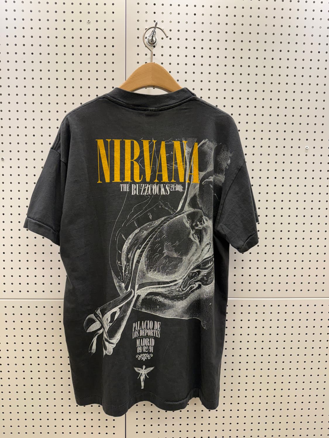 빈티지 너바나 버즈콕스 1991 마드리드 반팔 티셔츠 U1528 상품이미지3