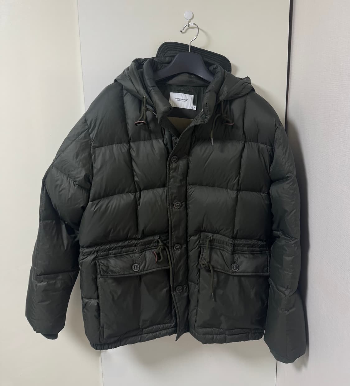 [3]아웃스탠딩 카라코람 다운 패딩 파카 올리브 상품이미지5