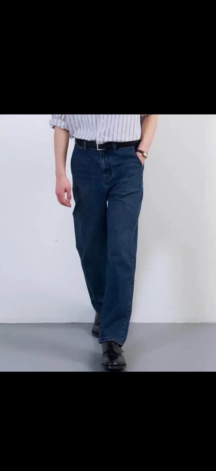 플랙 데님 BUSINESS B06 022 TAPERED DARK BLUE 상품이미지2