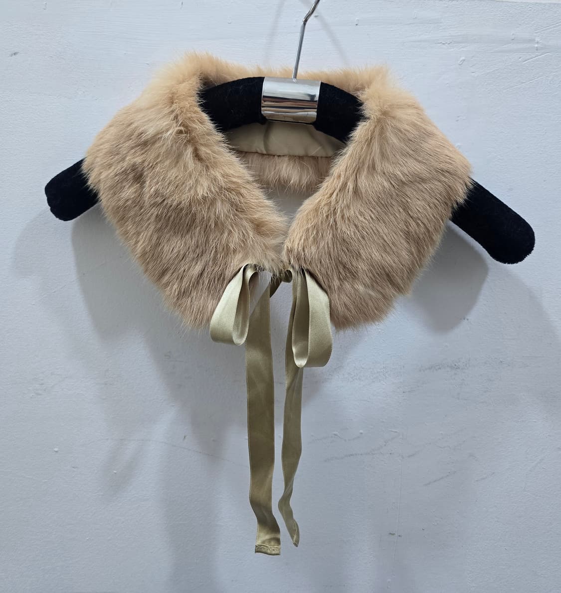 리얼 퍼 카라 리본 목도리 상품이미지5