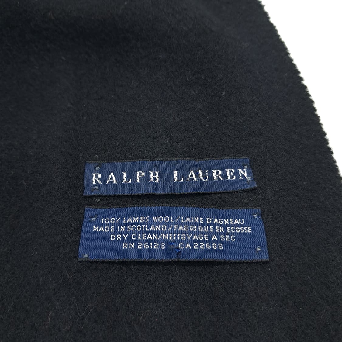 MX210 폴로 랄프로렌 블랙 램스울 목도리 머플러 상품이미지5