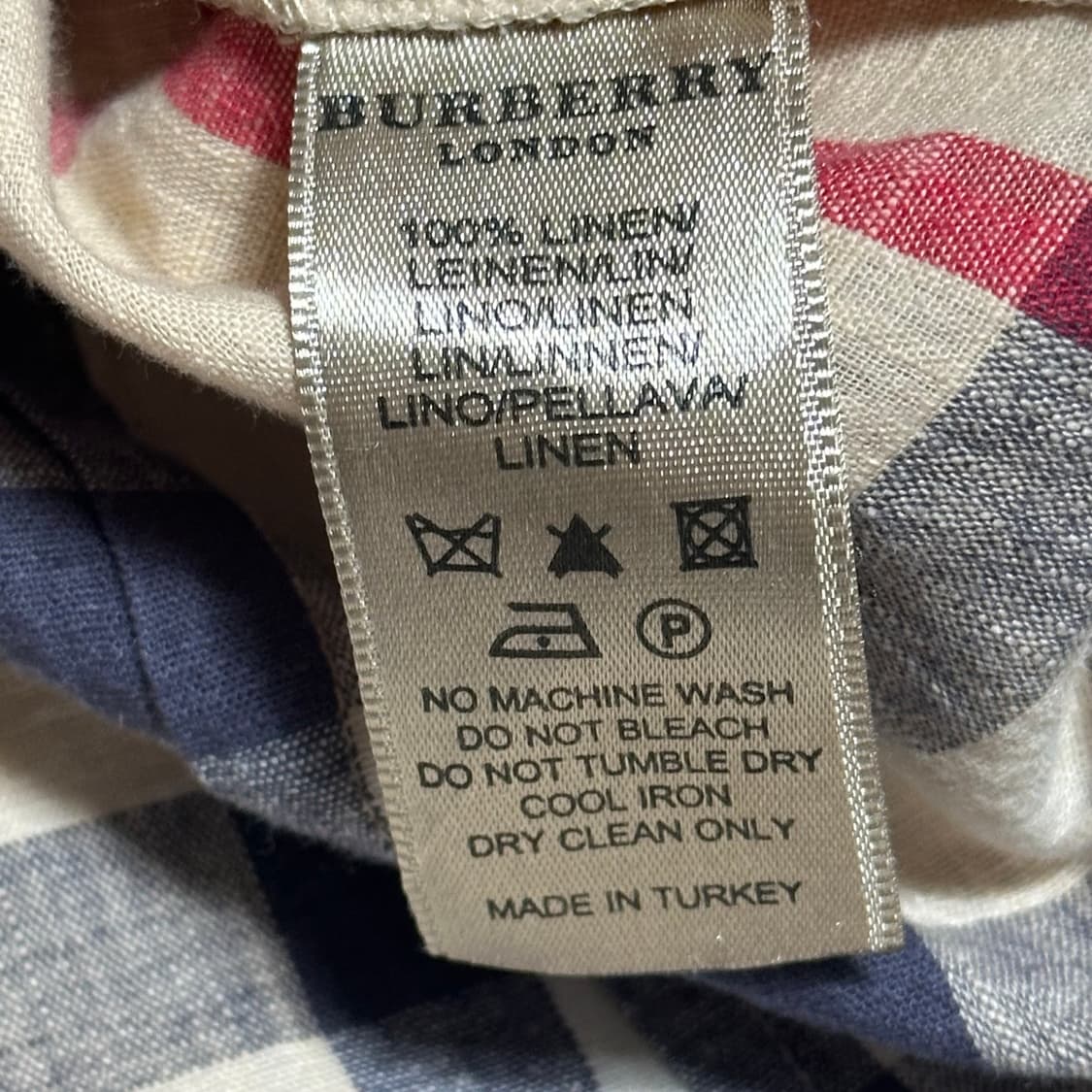 S 버버리 노바체크 여성용 실크 셔츠 상품이미지5