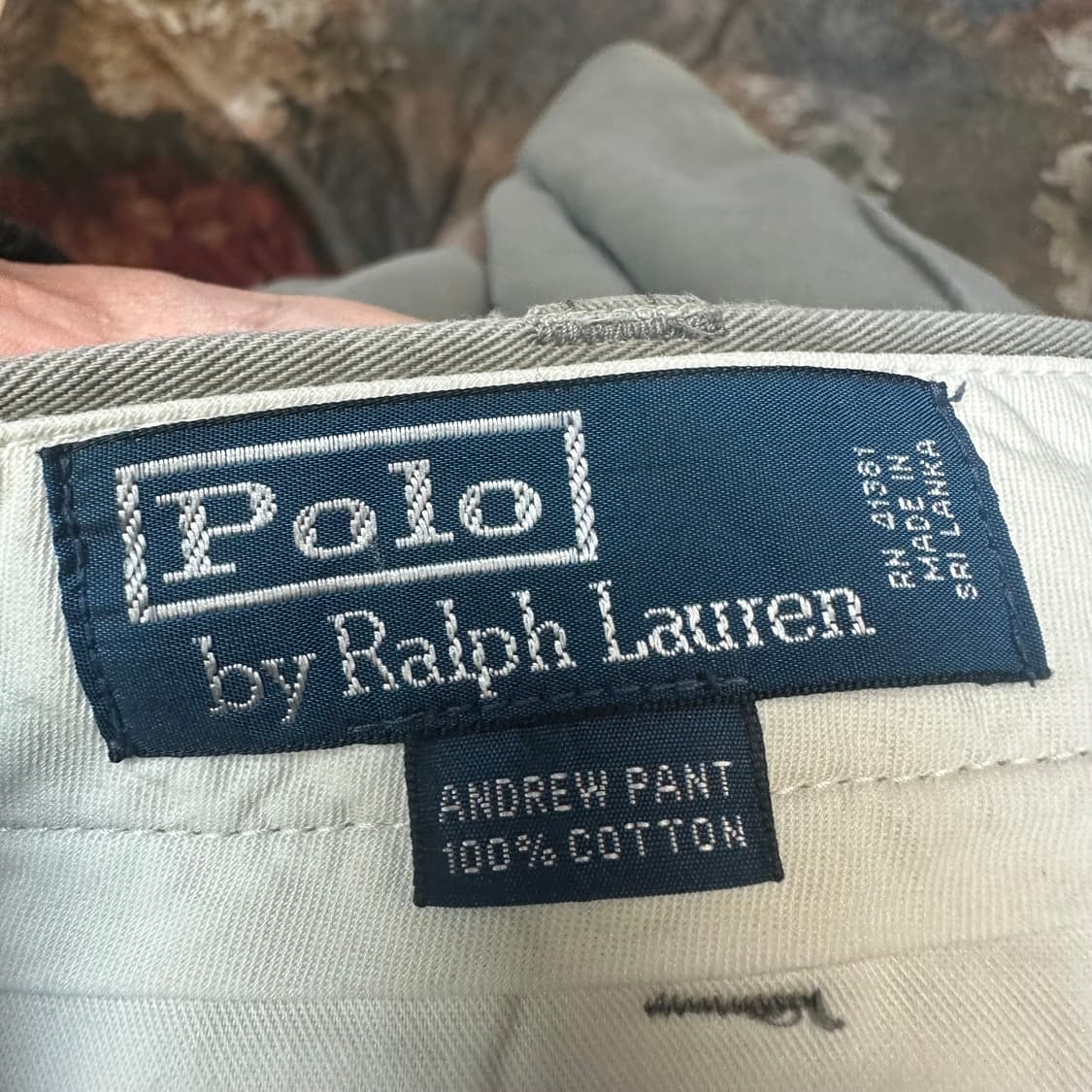 폴로 랄프로렌 빈티지 코튼차콜치노팬츠 36 상품이미지3