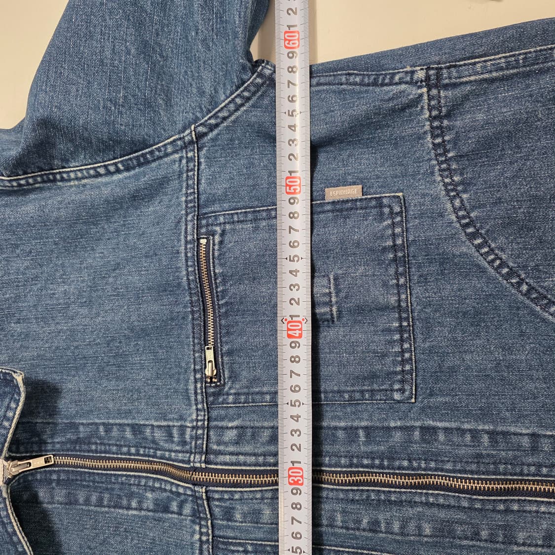 0776 에스피오나지 ESPIONAGE 데님 집업 자켓 / XL 상품이미지3