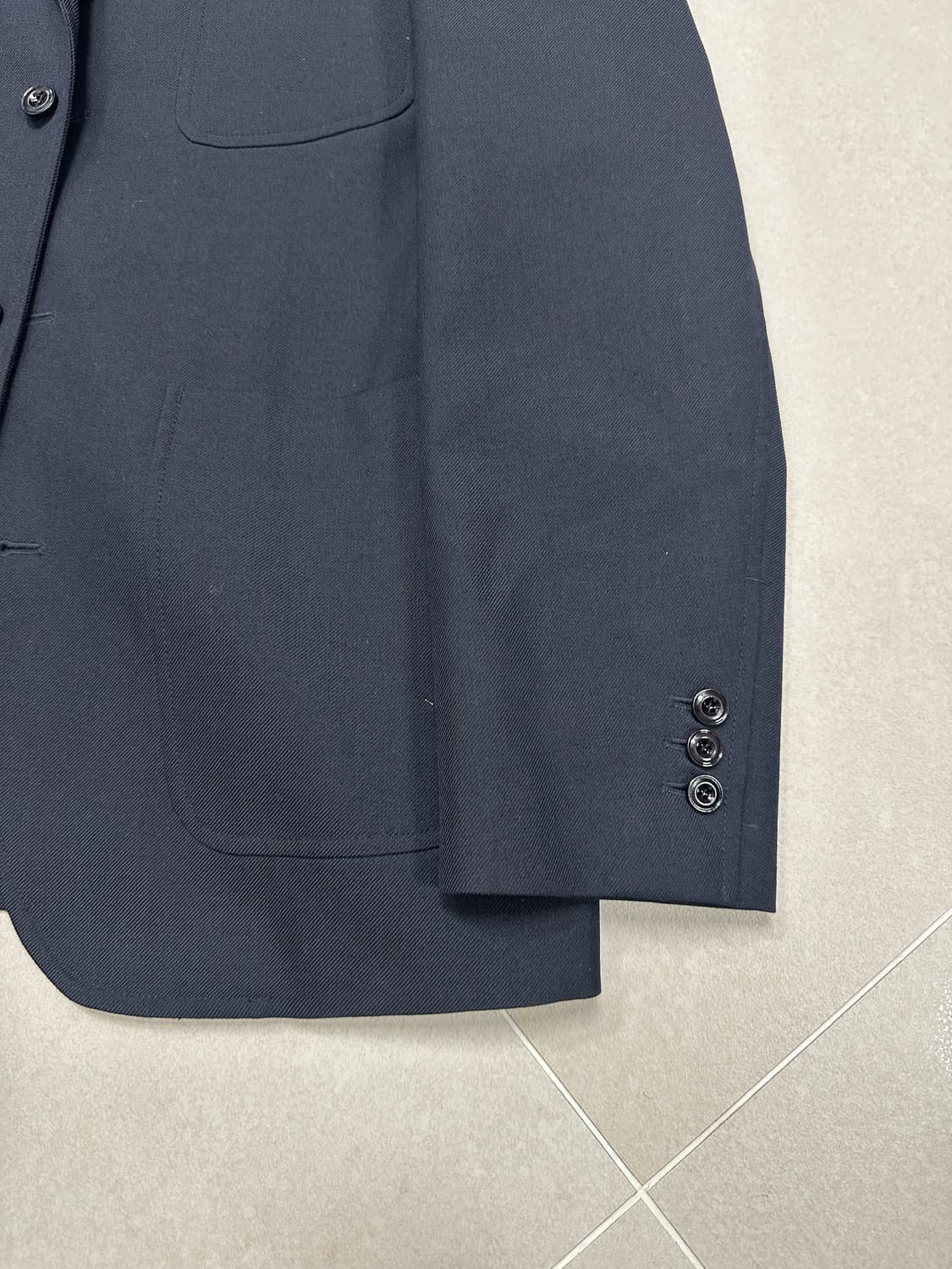 포터리 울 스포츠 셋업 2/4 네이비 상품이미지4