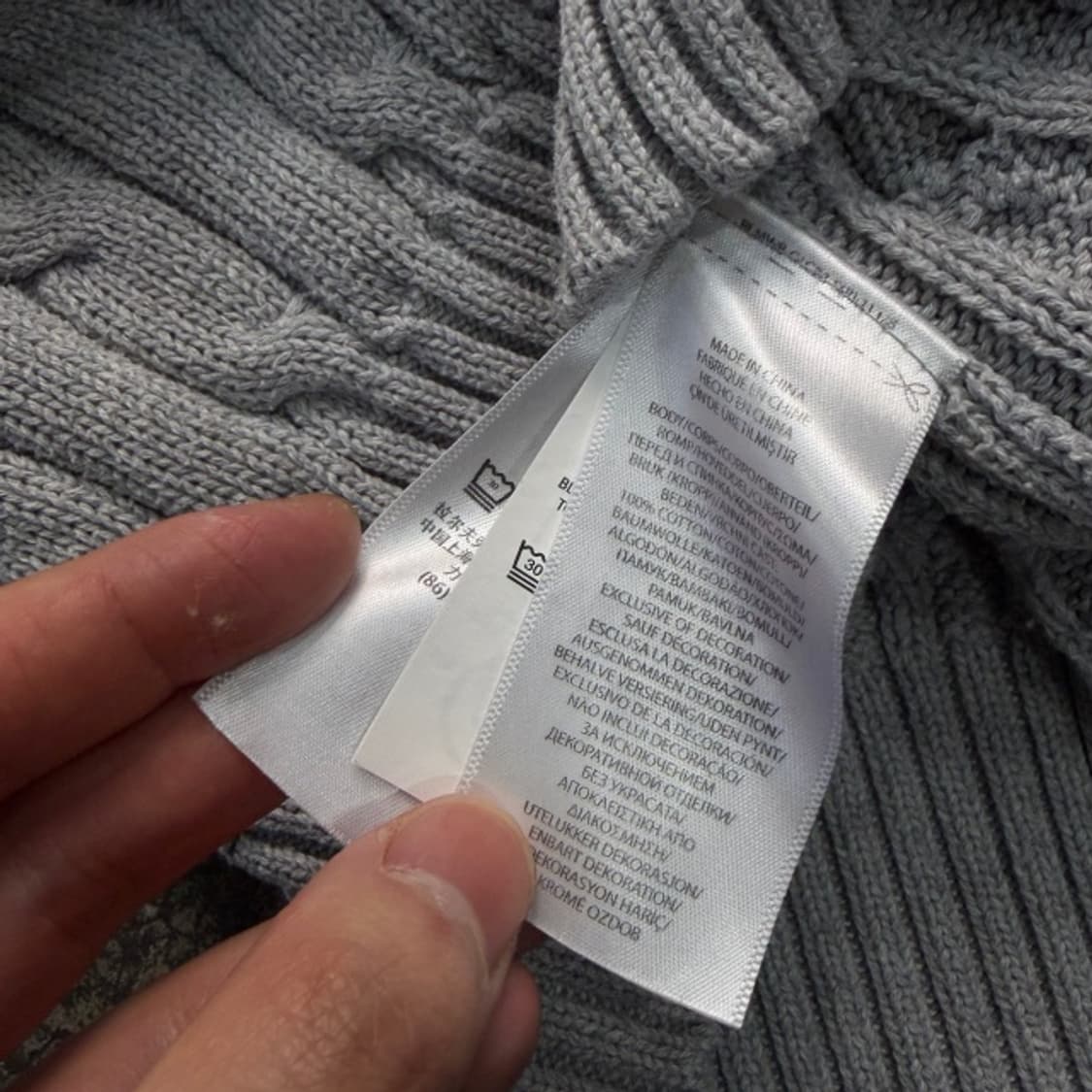 95 폴로 브이넥 꽈배기 니트 상품이미지5