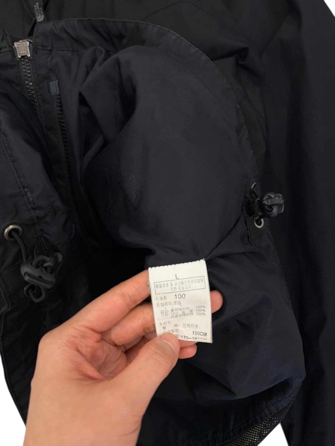 노스페이스 고어텍스 바람막이 블랙 (L)  상품이미지10