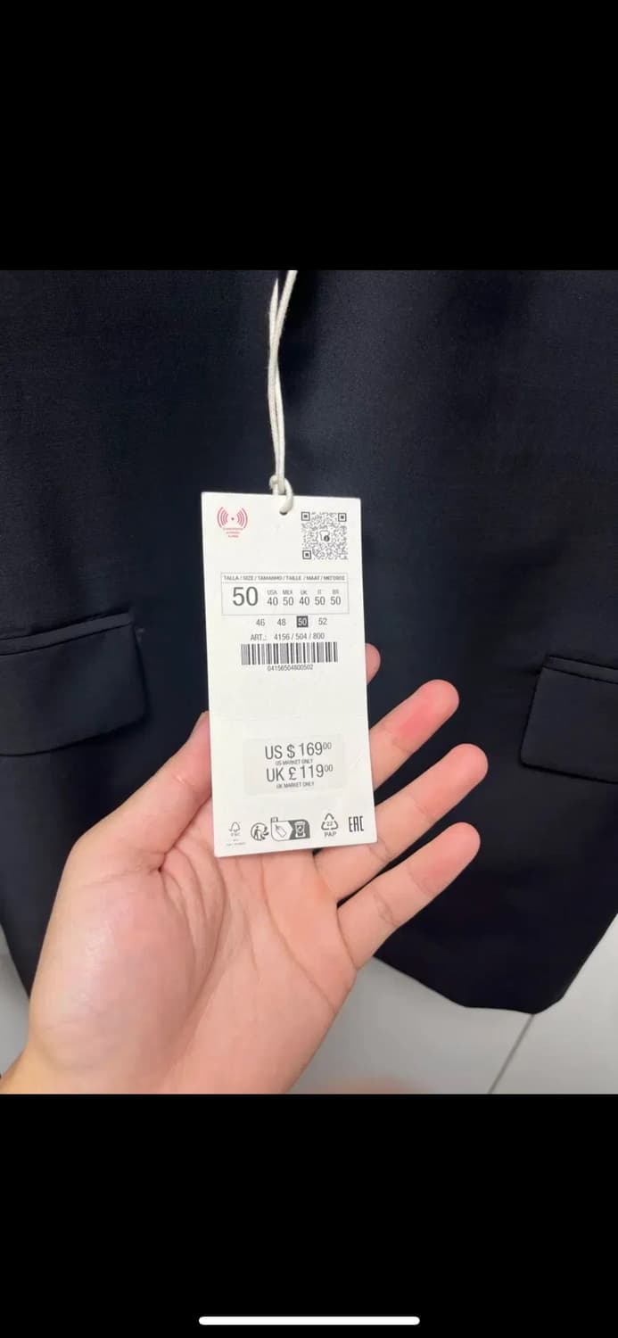 자라 [50,40] 자라 울 블렌디드 수트 블레이저 셋업 상품이미지5