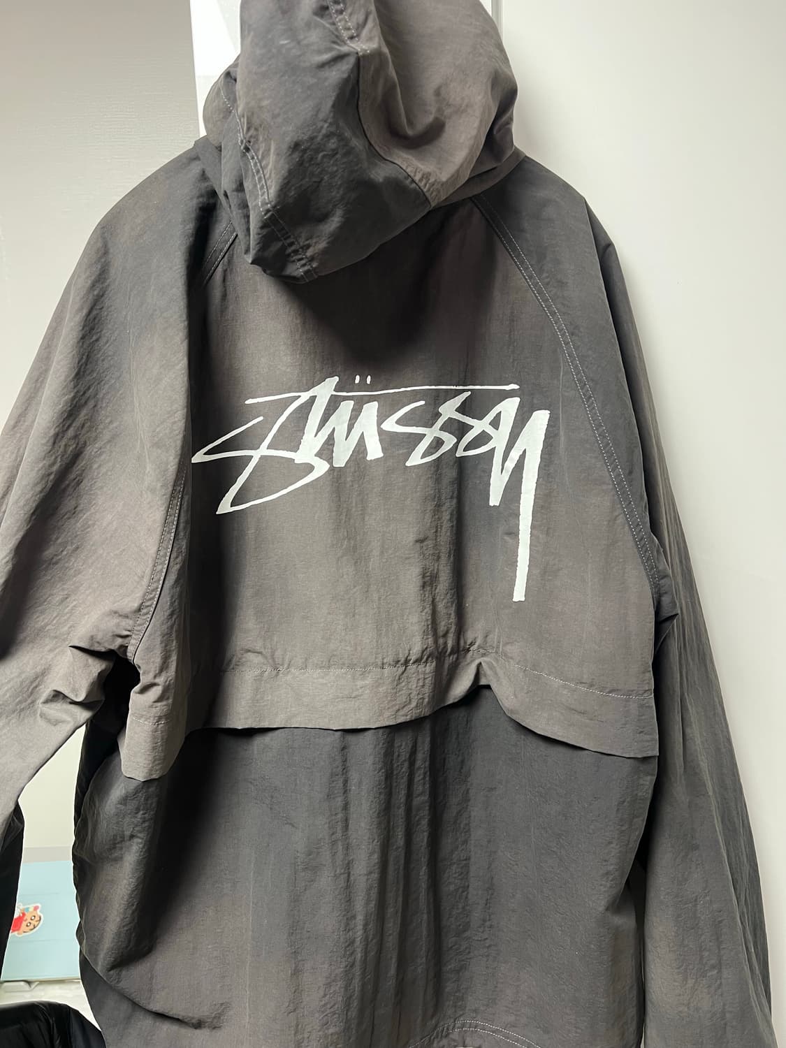 스투시 웨이브 다이 비치 쉘 자켓 블랙 XL 상품이미지3