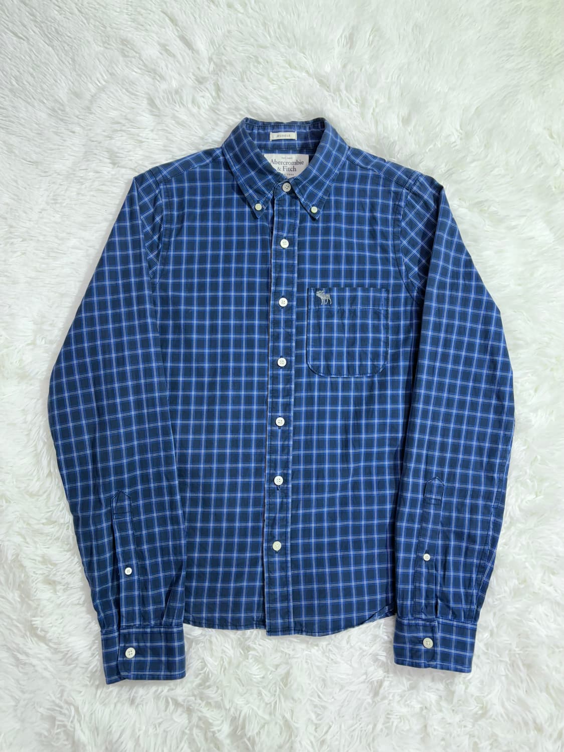 아베크롬비 자수로고 체크 셔츠  상품이미지2