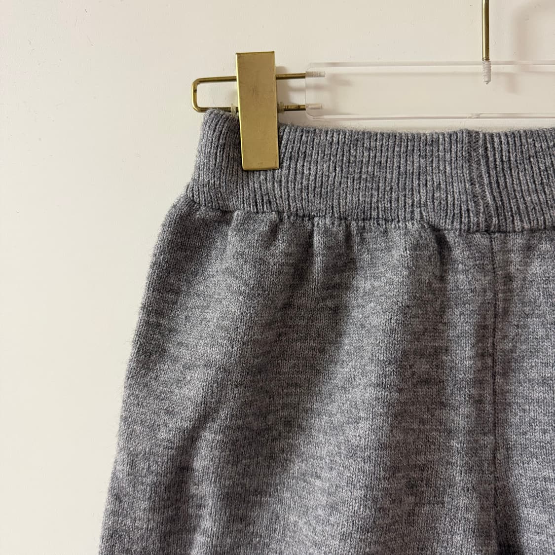 새상품 여자 니트 프릴 반바지 (그레이) 상품이미지3