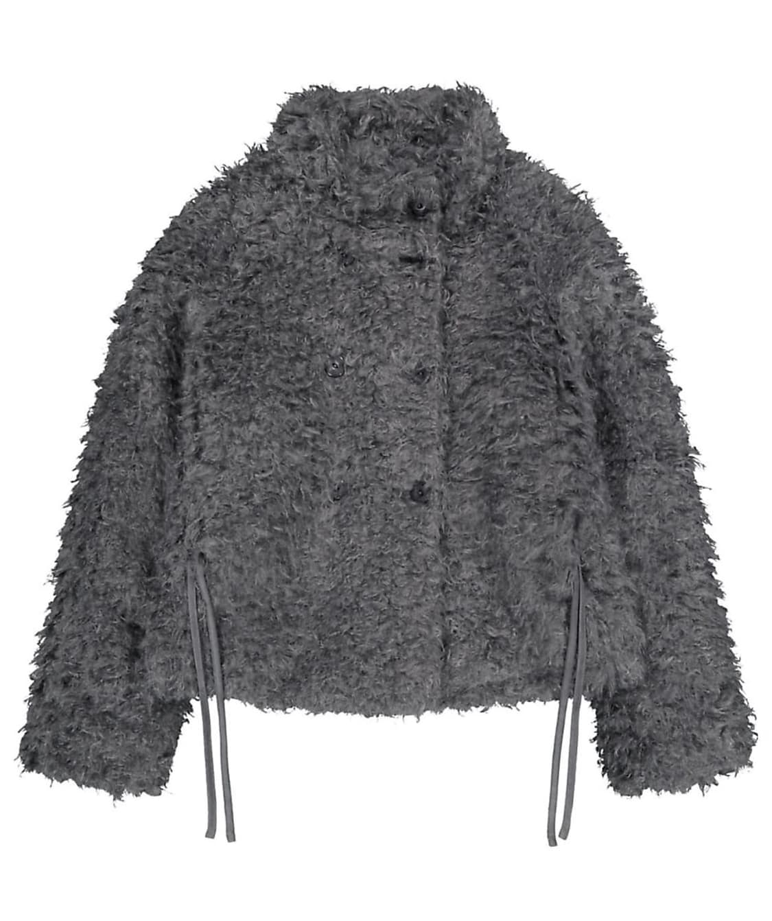 코이세이오 헤어리 퍼 자켓 다크그레이 상품이미지1