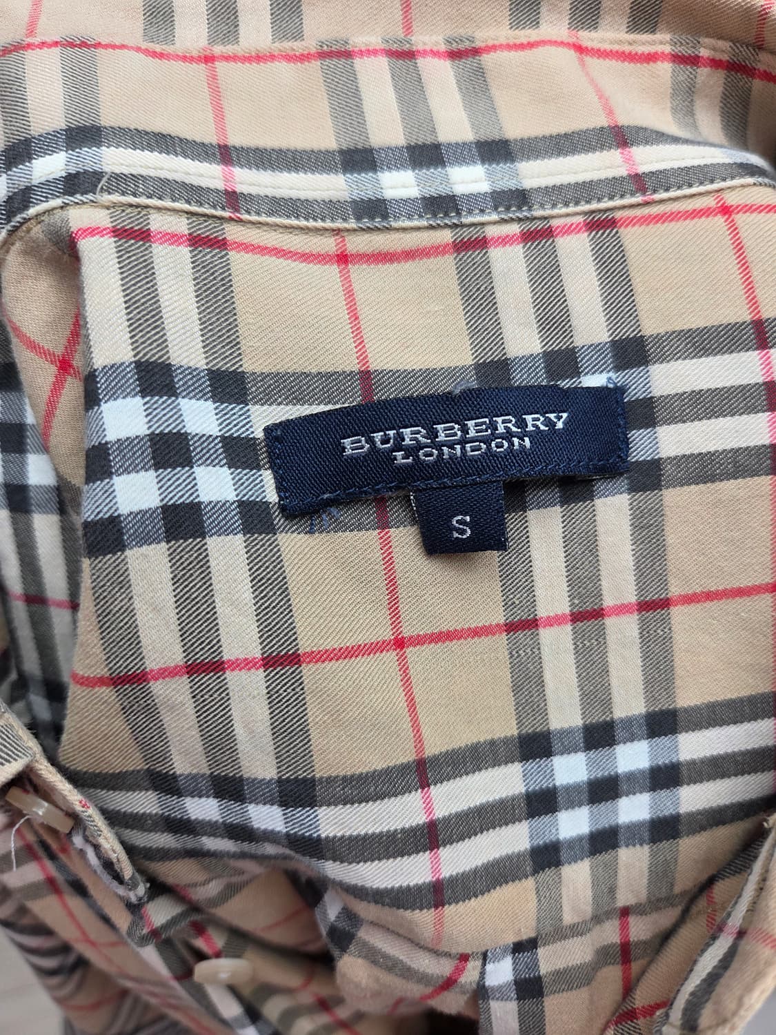 버버리 런던 클래식 노바체크 셔츠 (황금사이즈 S/95-100) 상품이미지7