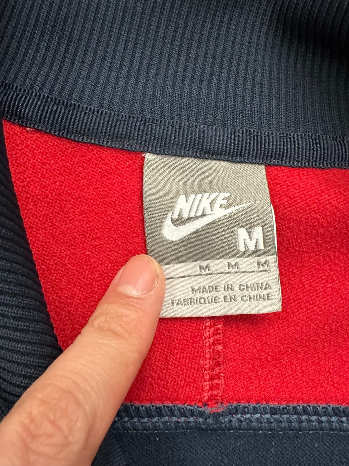 M)나이키 빈티지 레드/네이비 애슬레틱 웨스트 트랙탑 져지 상품이미지5