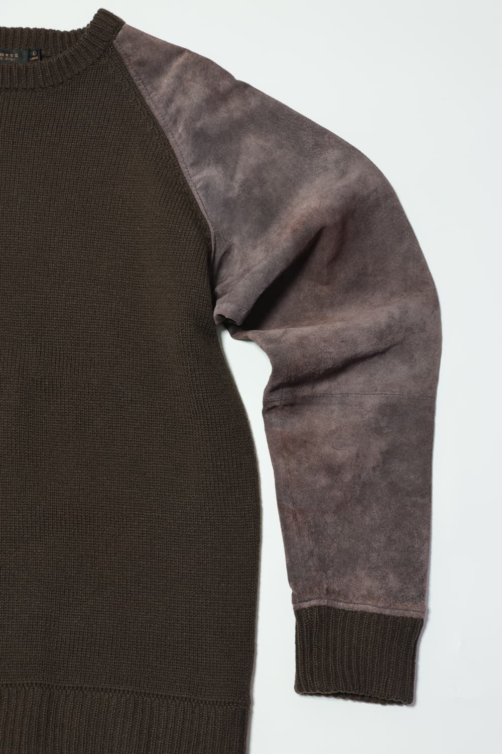 Suede-Paneled Wool Knit 상품이미지2