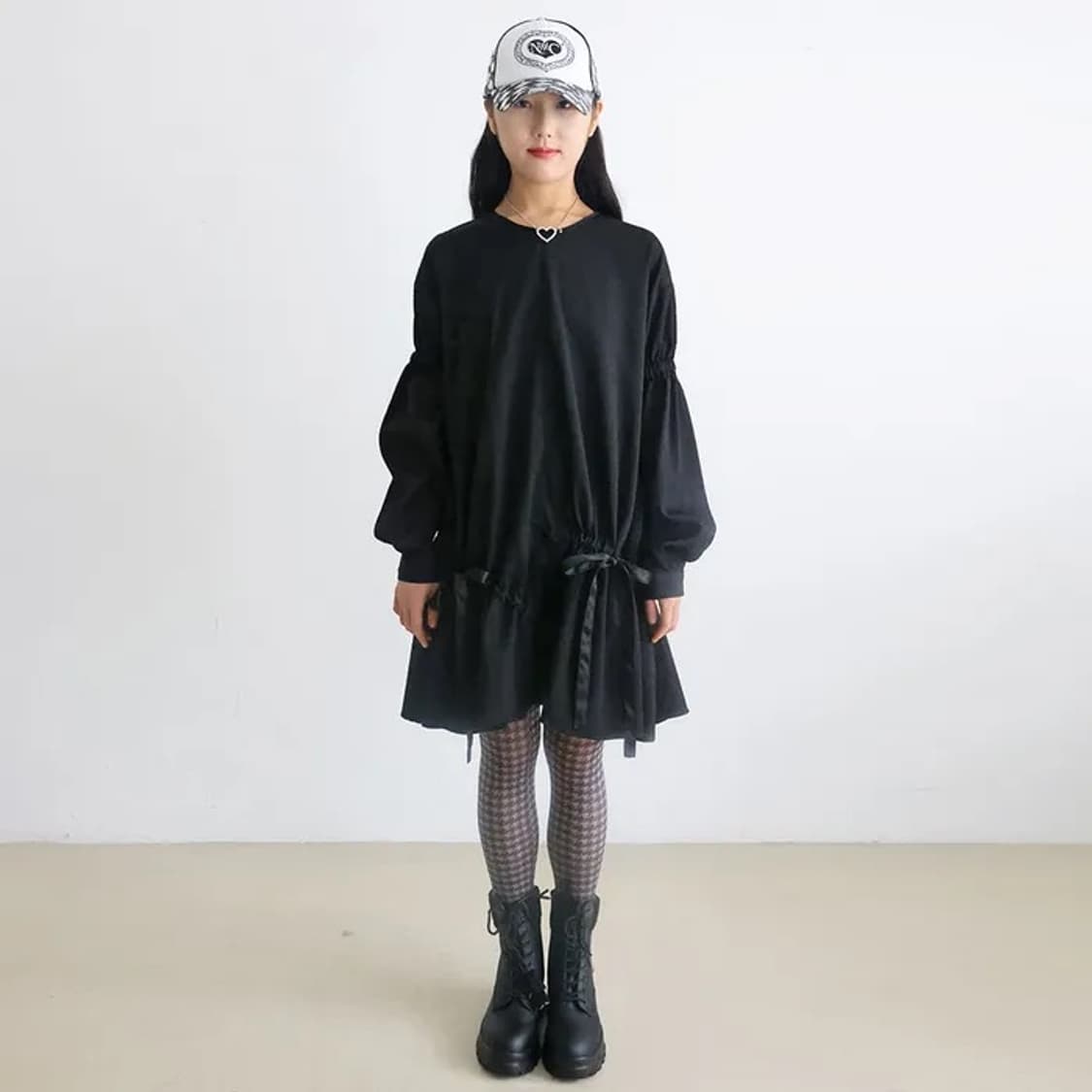 [노피셜노피스] silky ribbon string dress 상품이미지1