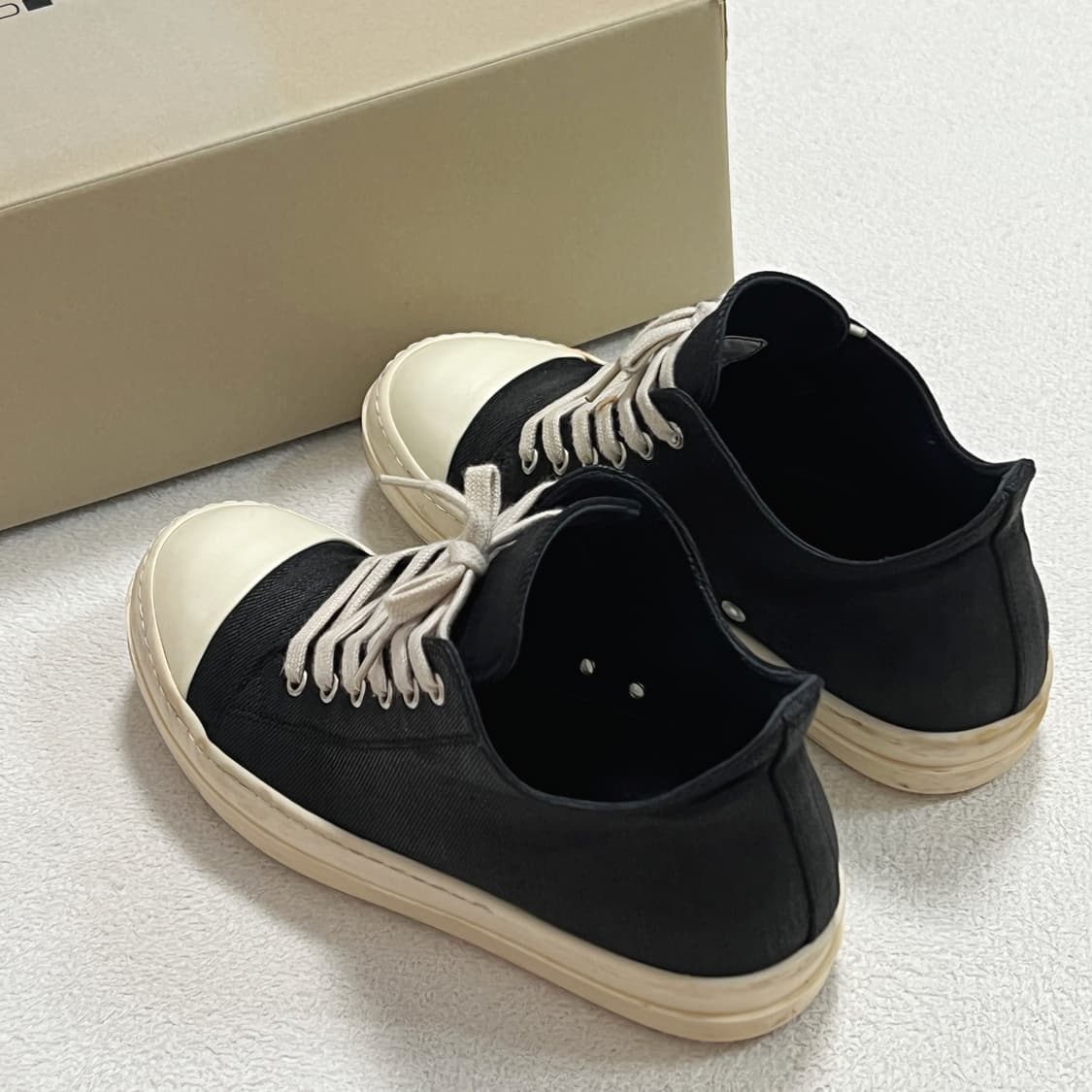 릭오웬스 16SS 다크쉐도우 컨버스 로우 왁스 코팅 상품이미지2