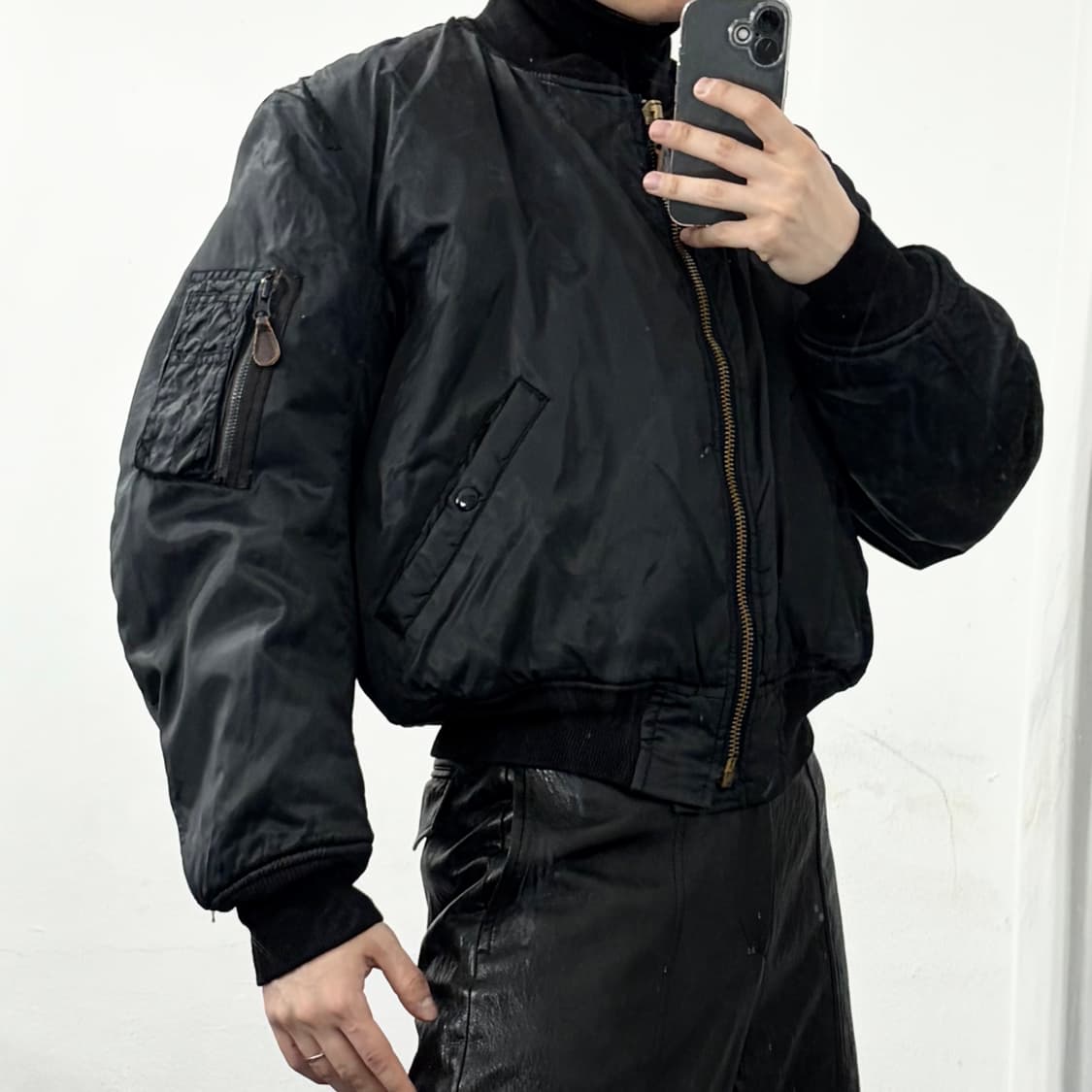 휴스턴 크롭 MA-1 자켓 상품이미지3