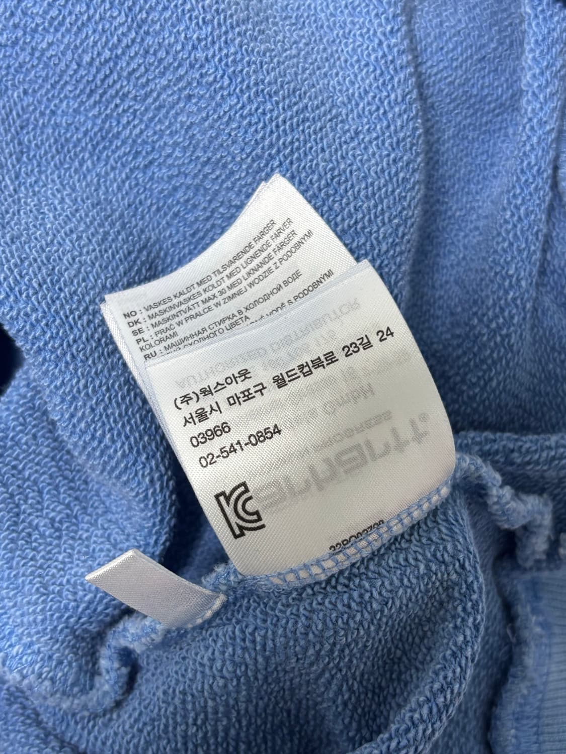 칼하트 WIP 맨투맨 Nelson Sweat shirts 블루 XL 상품이미지4
