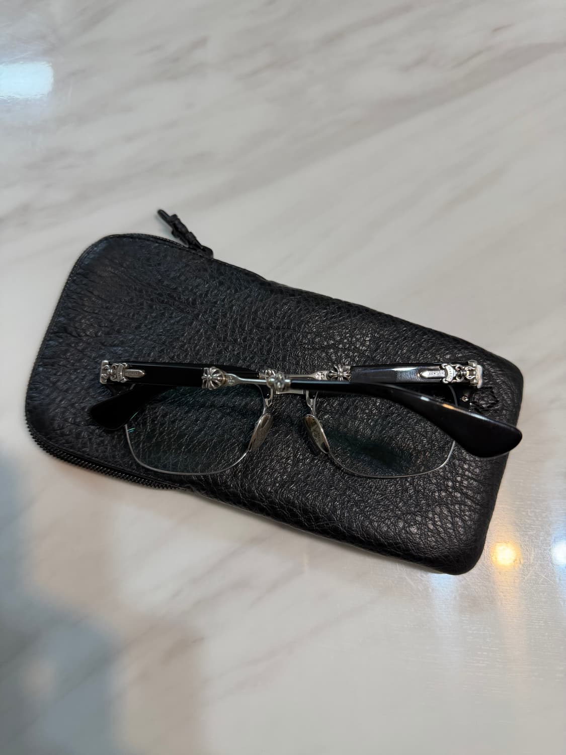 새상품급 크롬하츠 에바질리스트 안경 블랙/실버 상품이미지7