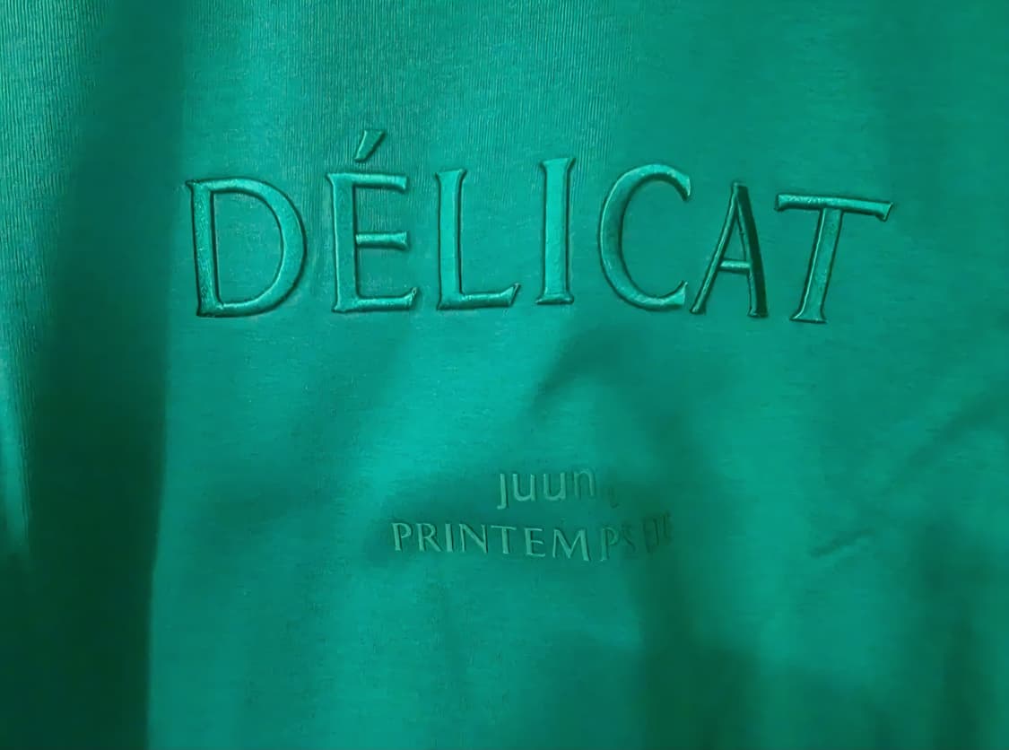 준지 22SS 애플그린 루즈핏 솔리드 티셔츠 M 상품이미지3