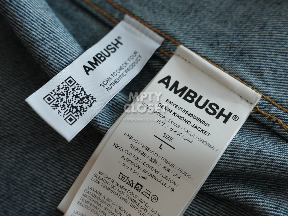 [L] Ambush 앰부쉬 기모노 데님 트러커 상품이미지8