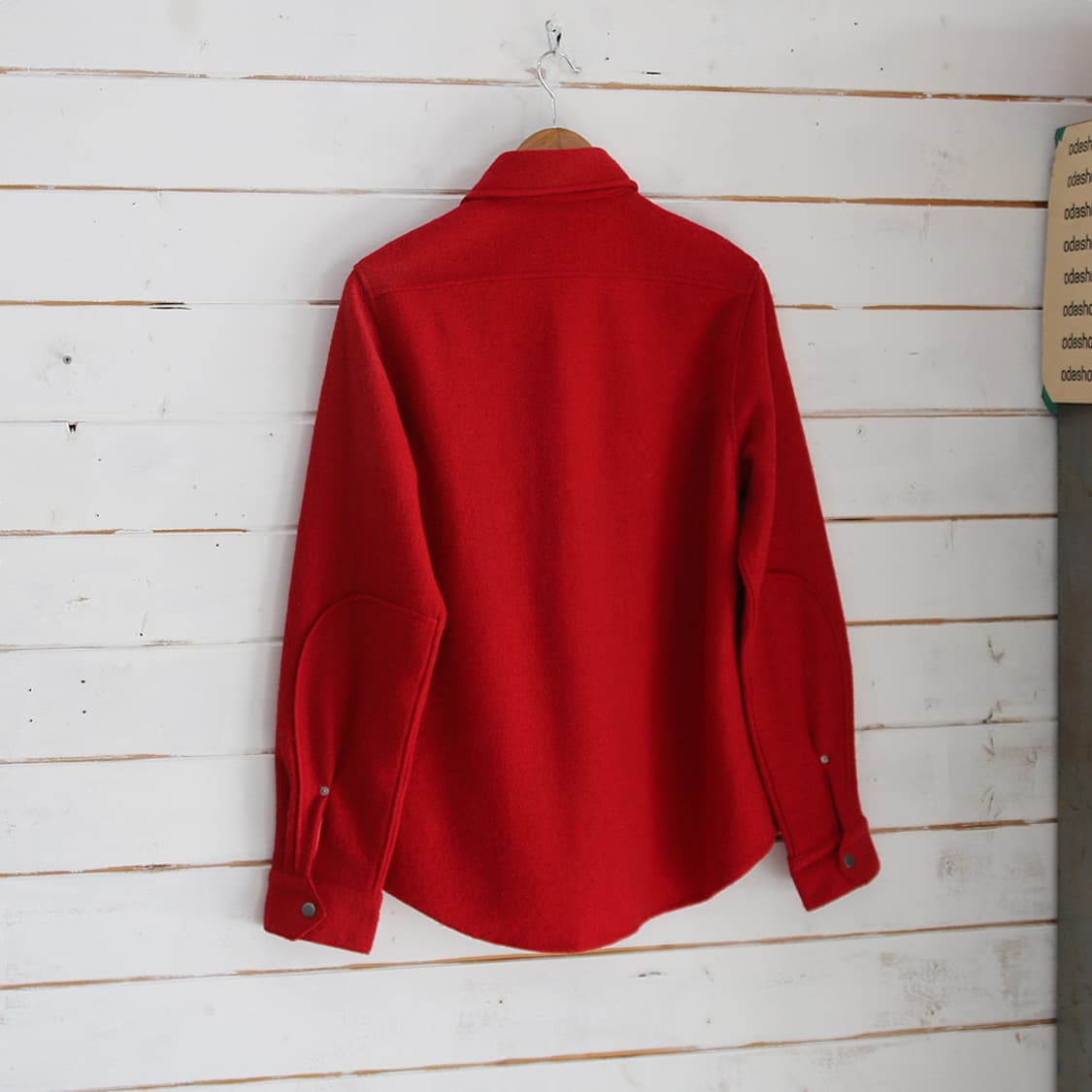 (착용컷) RED BUTTON 모직 셔츠 (남성용 100) 상품이미지3