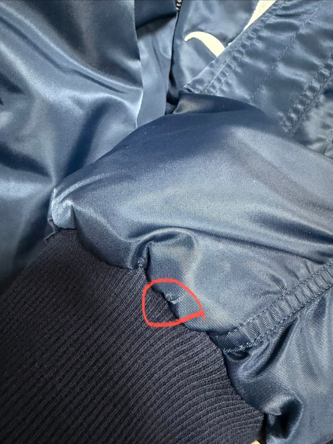 샵페어리 봄버 자켓 네이비 상품이미지2