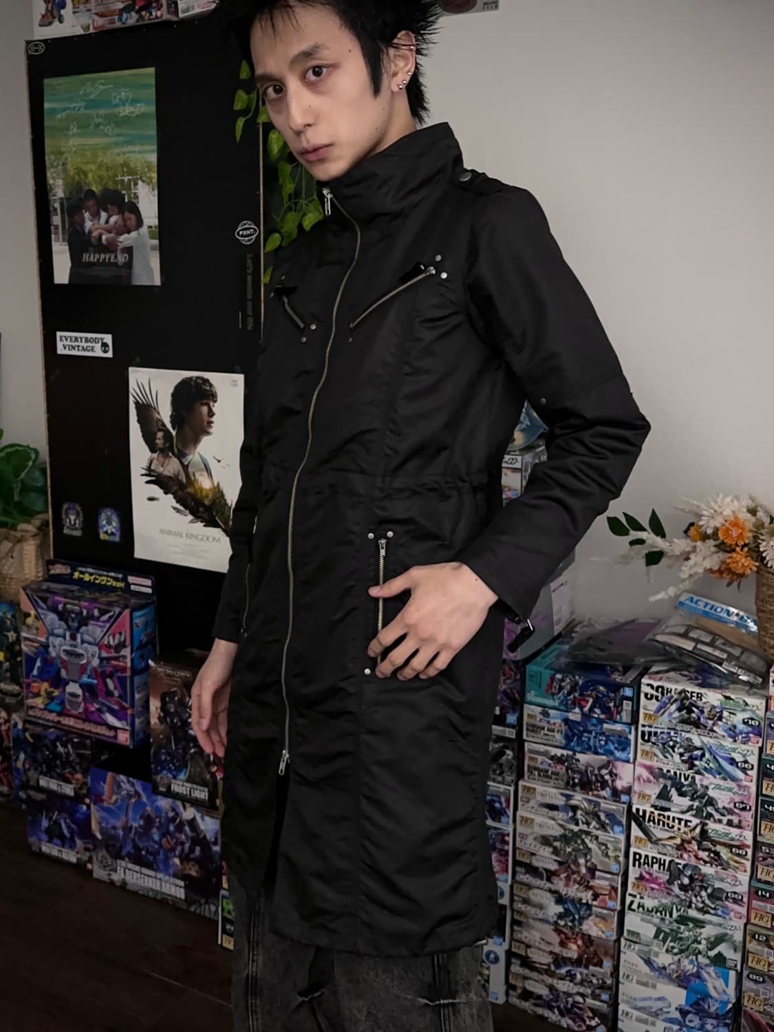 As Know As 디테일드 셔링 롱 자켓 상품이미지2