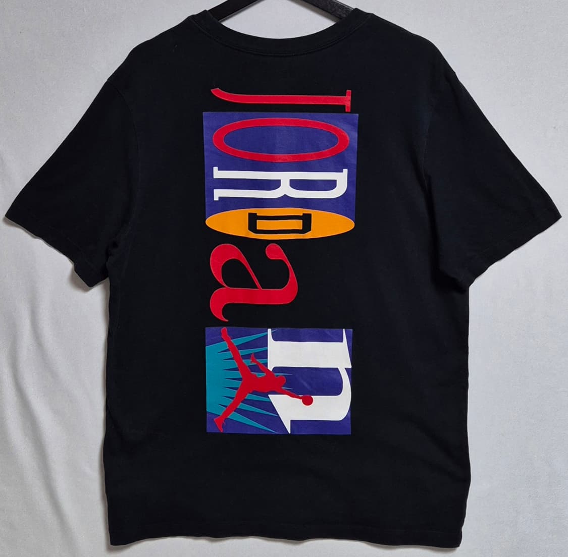 M (95) 나이키 조던 블랙 반팔티 상품이미지2