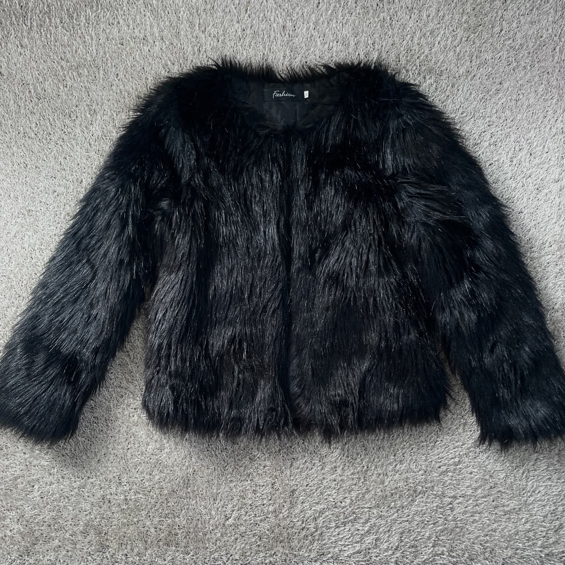 블랙 퍼자켓 상품이미지2