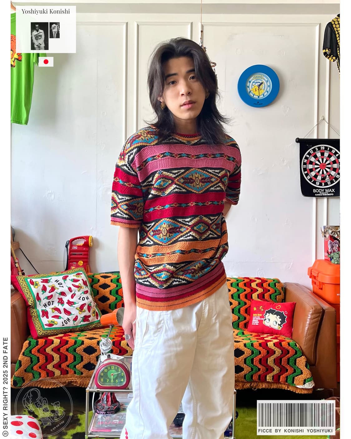 90s FICCE by Konishi Yoshiyuki 1/2 Knit 상품이미지1