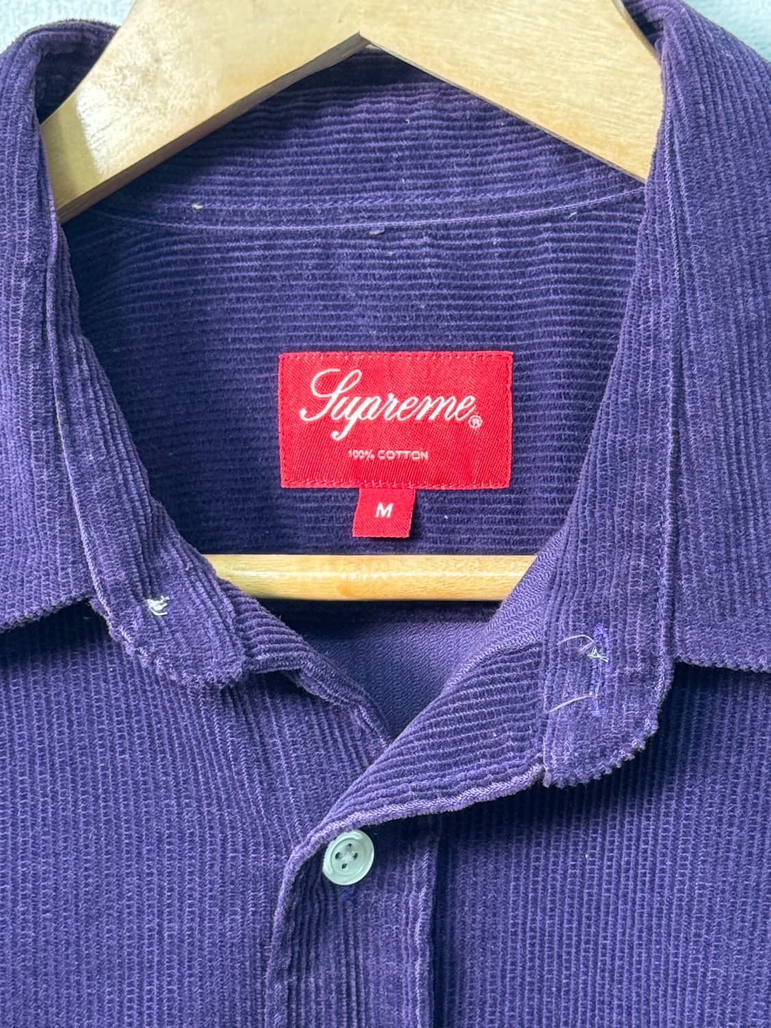 슈프림 코듀로이 퍼플 셔츠/S20 상품이미지3