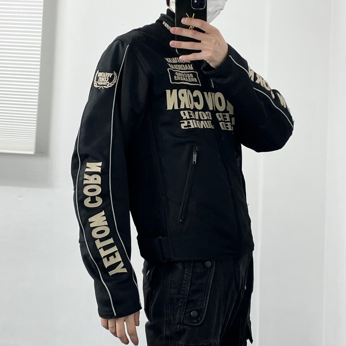 L 옐로우콘 슬래지해머 리플렉티브 레이싱 자켓 상품이미지4