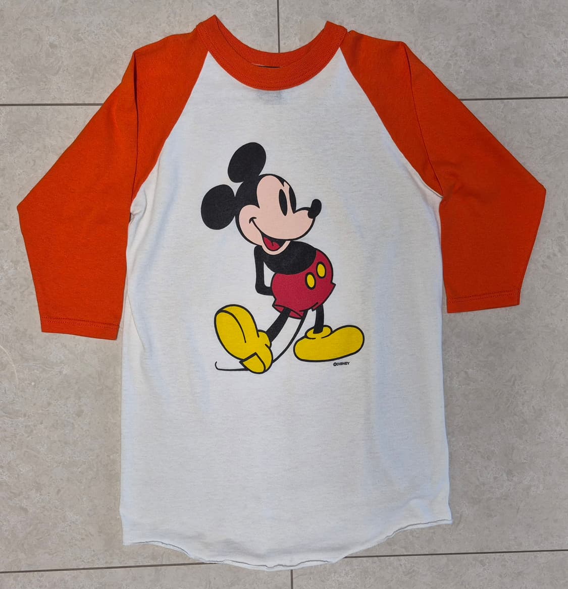 80s VINTAGE MICKEY MOUSE
BASEBALL TEE 상품이미지1