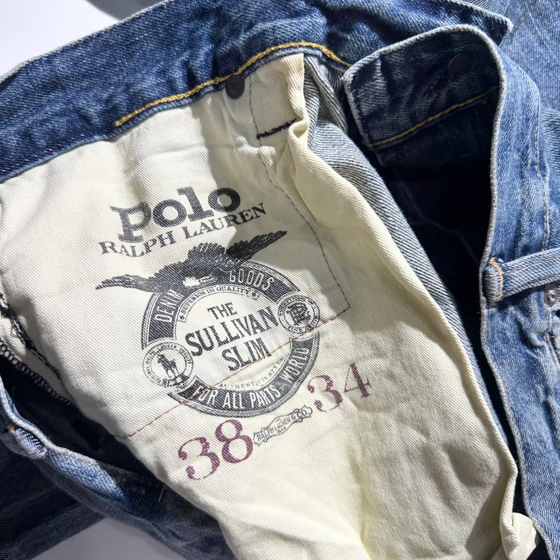 폴로 랄프로렌 레터맨 패치 프린트 데님 팬츠 상품이미지7
