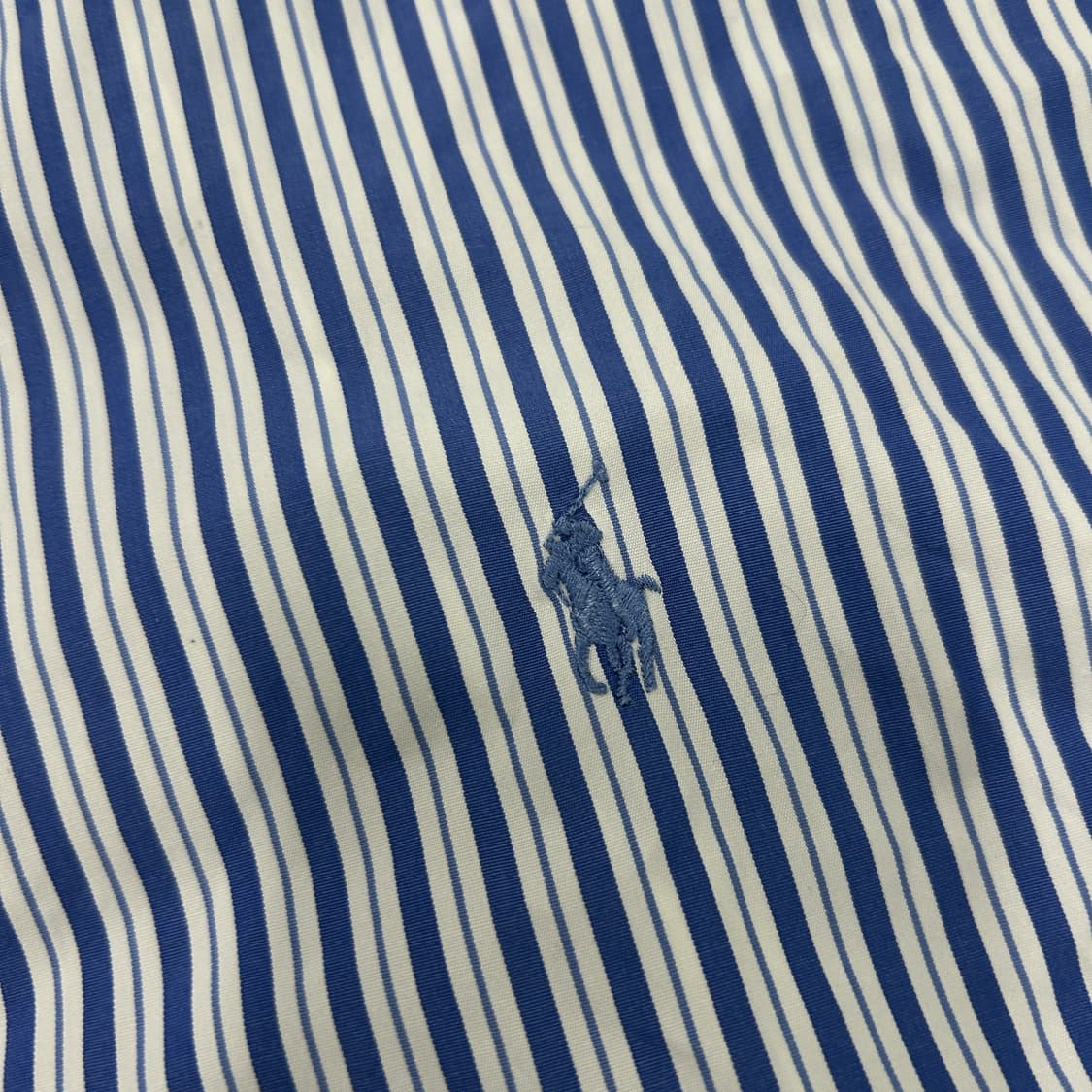 폴로 랄프로렌 스트라이프 반팔 셔츠 실측 95 상품이미지3