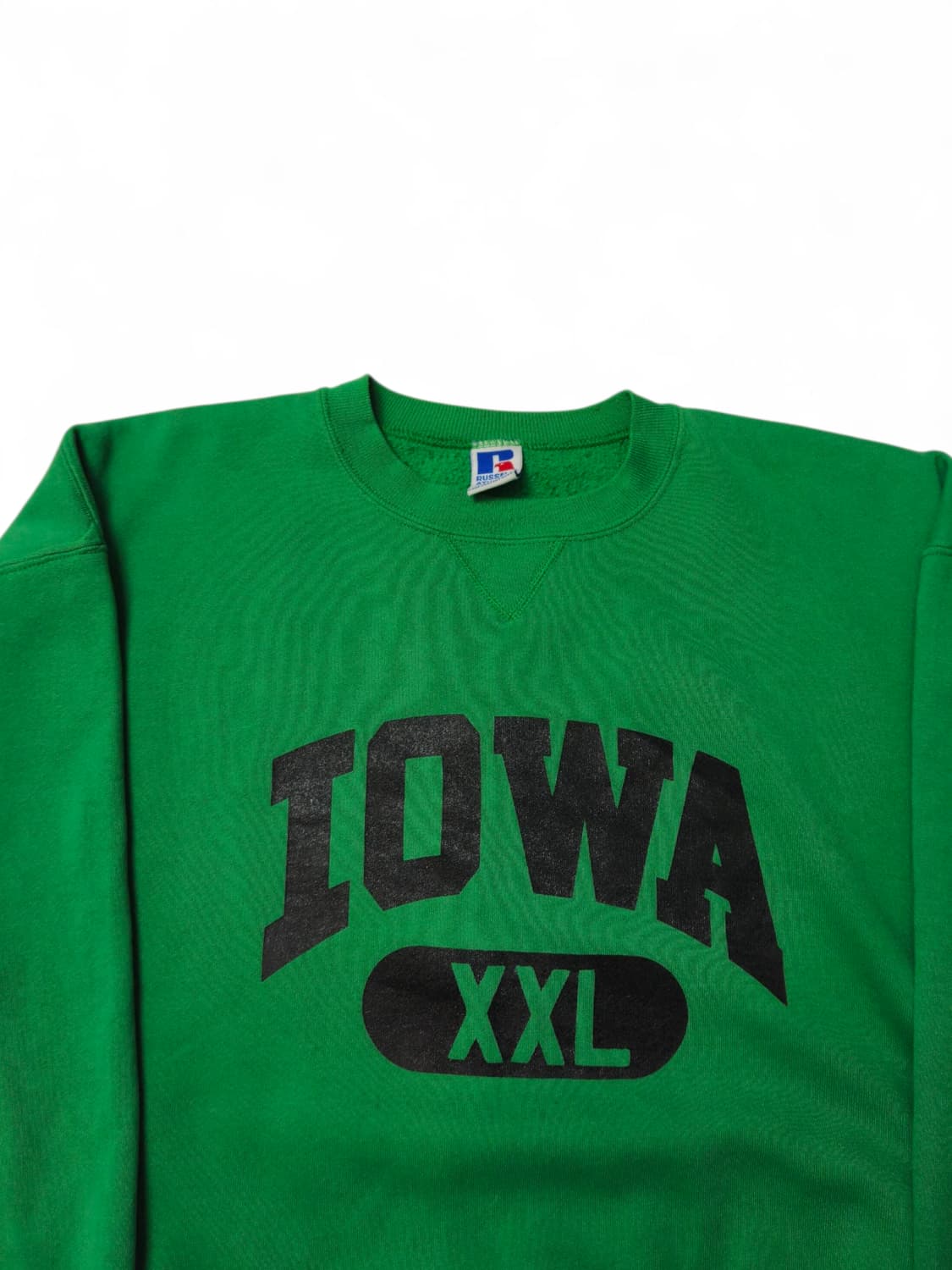 1990's 러셀 RUSSELL IOWA 그린 스웻셔츠 XL USA 미제 상품이미지2