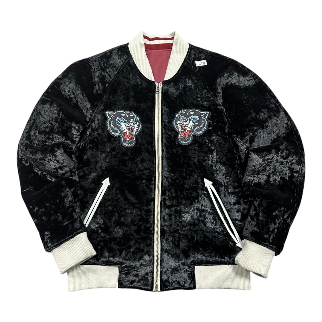 ✨ (바배) 빈티지 스카쟌 벨벳 리버시블 점퍼 자켓  상품이미지2