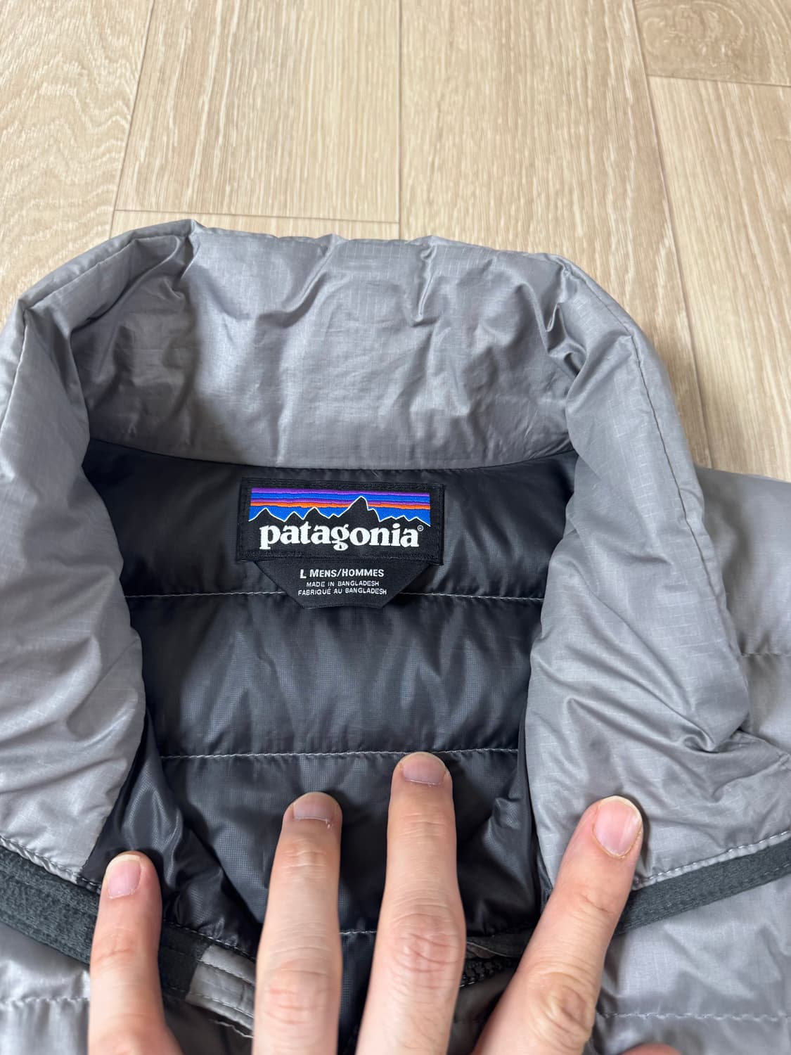 L 파타고니아 다운스웨터 자켓 실버 그레이 상품이미지3