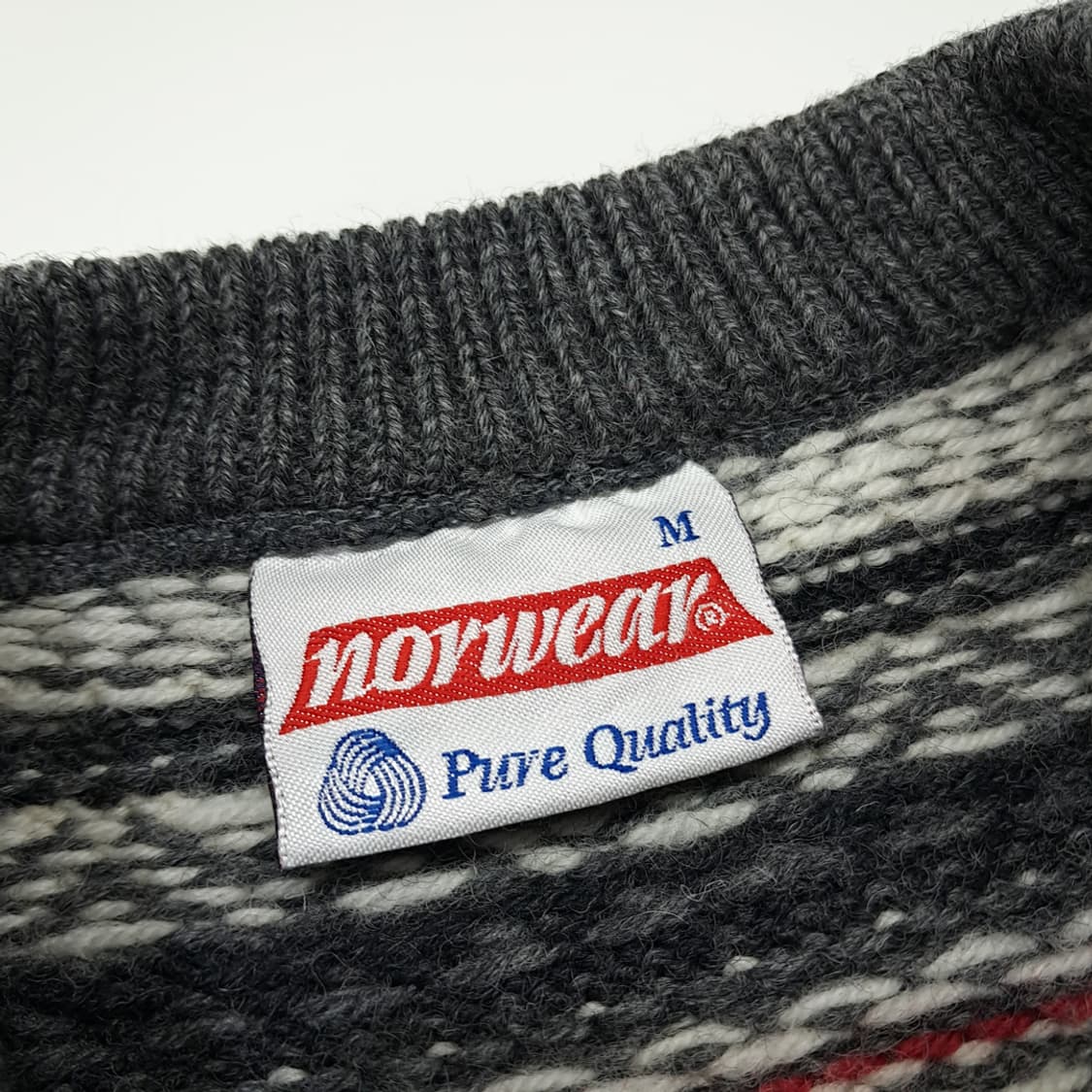 CL020 M 노르웨어 오리지널 아이슬란드 울 니트 - 메탈 후크 상품이미지3