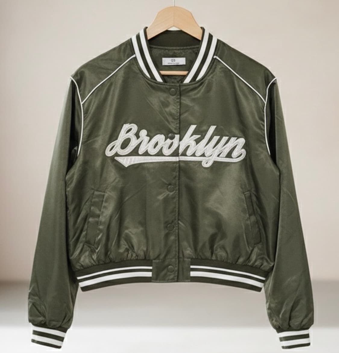 카키색 크롭 자켓 (S) 상품이미지1