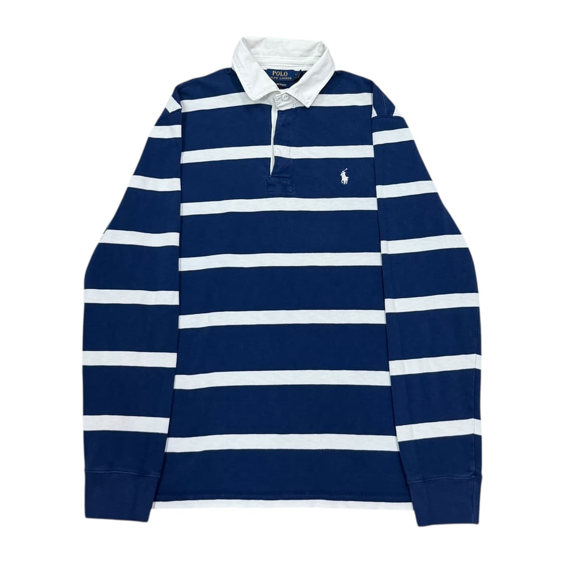 폴로 랄프로렌 류준열 스트라이프 폴로 PK 럭비 카라티 네이비 L 상품이미지1