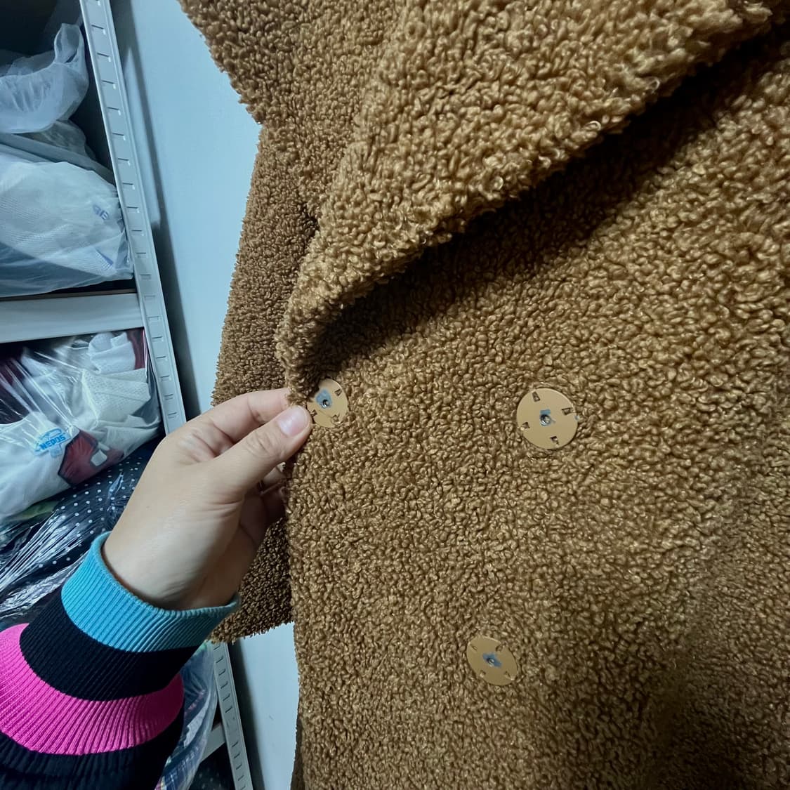 지오 송지오 뽀글이 코트  상품이미지4