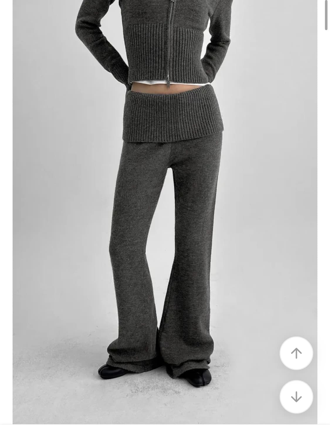 블랙업 폴딩 부츠컥 팬츠 블랙 상품이미지3