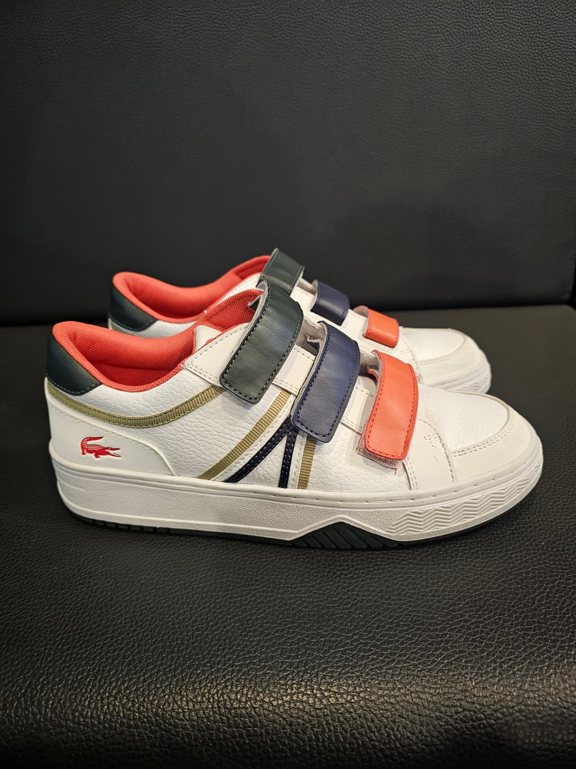 라코스테 벨크로 스니커즈 화이트 상품이미지1