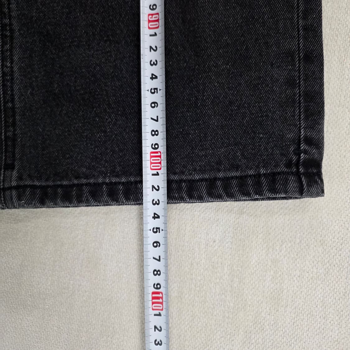 [36] 무신사스탠다드 워싱 흑청팬츠 0213J 상품이미지8