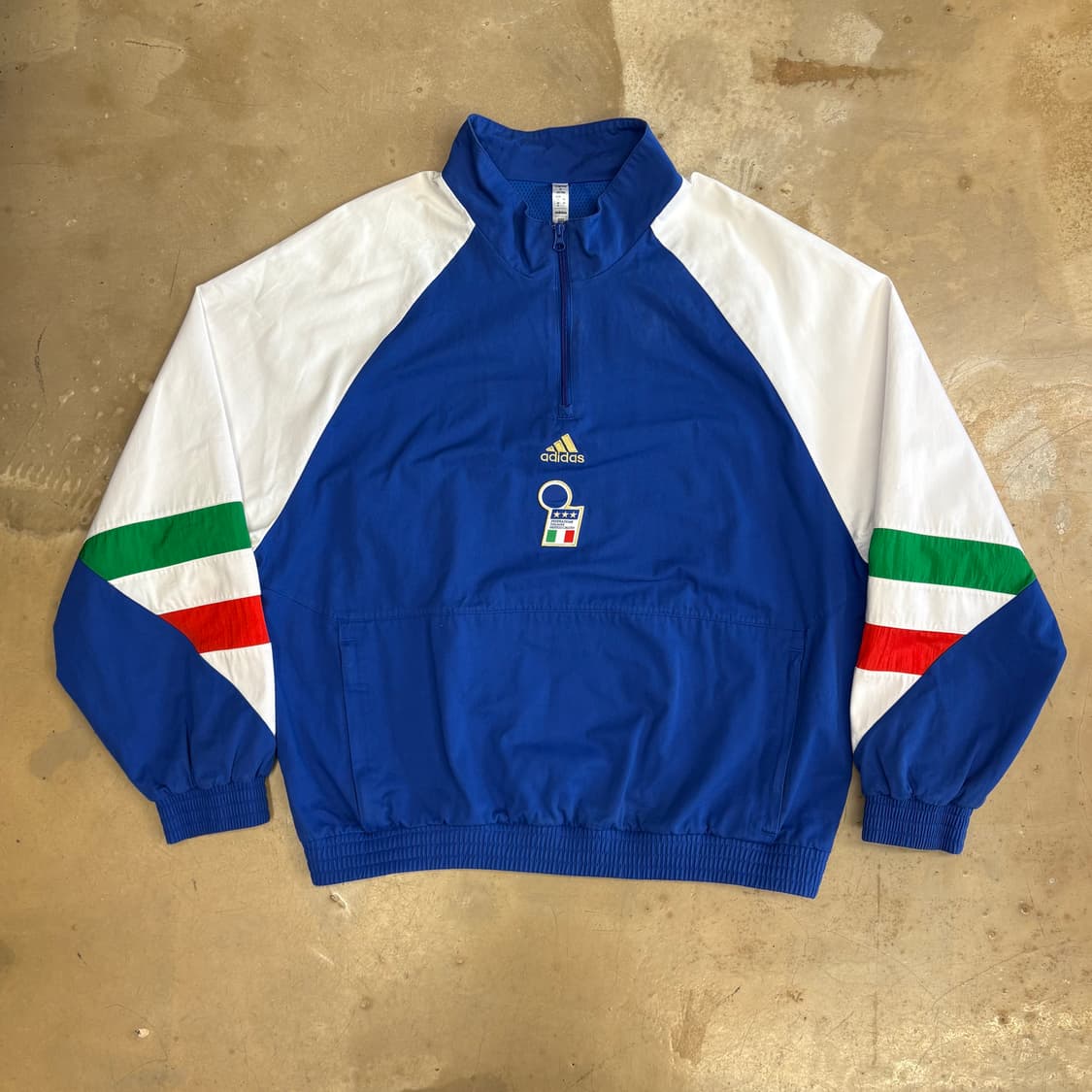 XL 아디다스 이탈리아국가대표팀 반집업 코튼트랙탑  상품이미지2